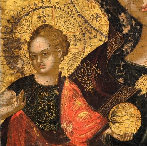 Art sacré, objets religieux  - Vierge à l'Enfant - École crétoise-vénitienne